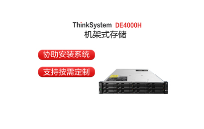 联想 DE4000H 存储大盘主机/双控/4*16GB FC/10*4T